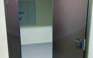 дверь из металла в тамбур с доводчиком